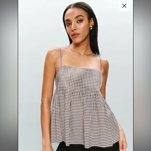 Never worn checkered top